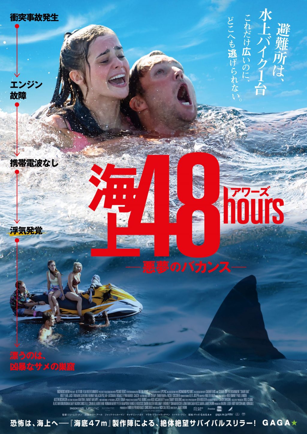 『海上48hours ―悪夢のバカンス―』(原題：SHARK BAIT)　ポスター