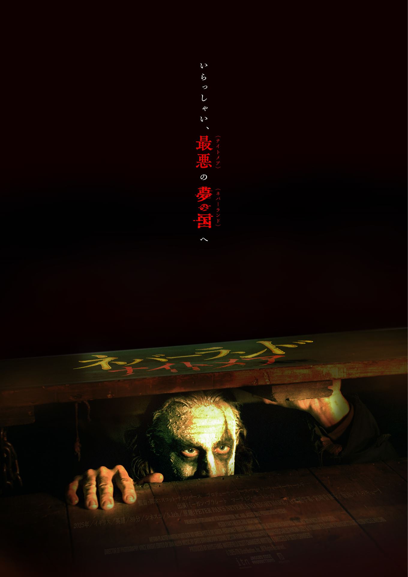 闇落ちピーター・パン、凶悪誘拐犯になりました。 スラッシャーホラー