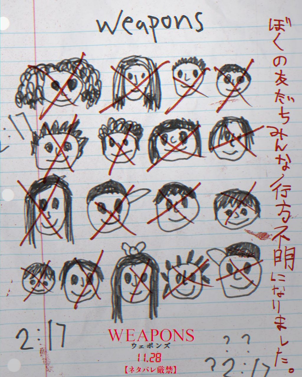 『WEAPONS/ウェポンズ』子供の絵